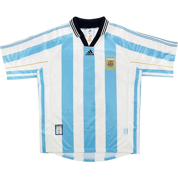 Heimtrikot Thailand Argentinien Retro 1998 Blau Günstige Fußballtrikots